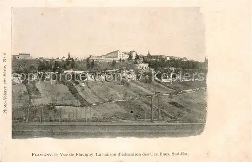 AK / Ansichtskarte Flavigny sur Ozerain Panorama Maison d education des Ursulines Flavigny sur Ozerain