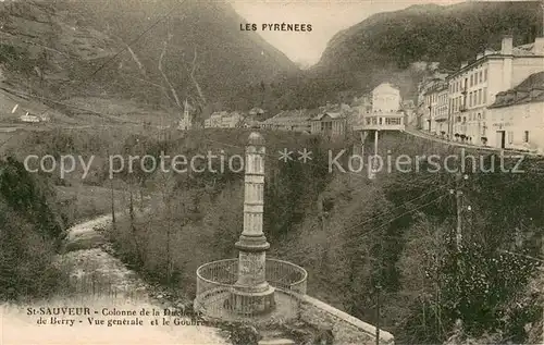 AK / Ansichtskarte Saint_Sauveur_Hautes_Pyrenees Colonne de la Duchesse de Berry Saint_Sauveur
