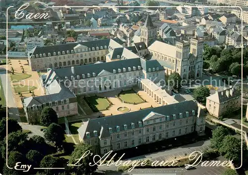 AK / Ansichtskarte Caen Abbaye aux Dames Vue aerienne Caen