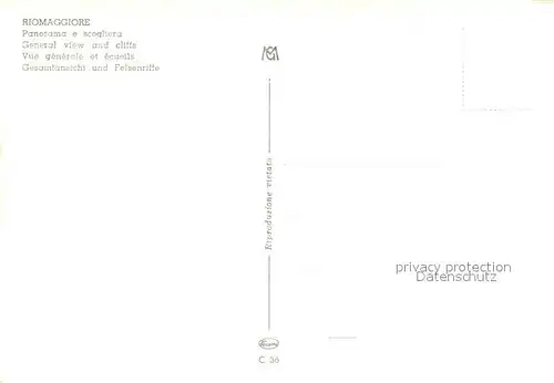 AK / Ansichtskarte Riomaggiore Panorama e scogliera Riomaggiore