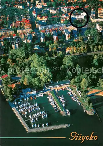 AK / Ansichtskarte Gizycko AFW Mazury Fliegeraufnahme Gizycko