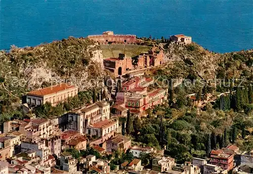 AK / Ansichtskarte Taormina_Sizilien Panorama e Teatro Greco Taormina Sizilien