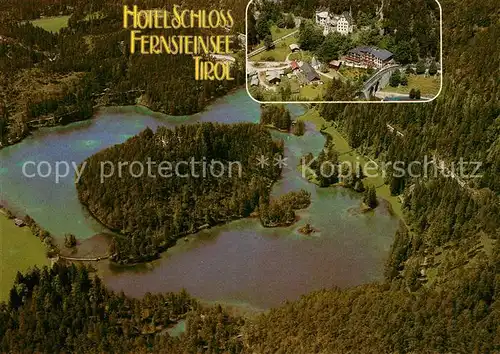 AK / Ansichtskarte Nassereith Hotel Schloss Fernsteinsee Fliegeraufnahme Nassereith