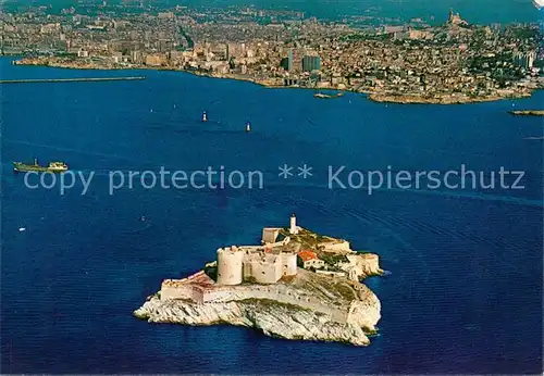 AK / Ansichtskarte Marseille_Bouches du Rhone Chateau dIf Vue aerienne Marseille