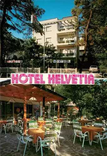 AK / Ansichtskarte Milano_Marittima Hotel Helvetia Freiterrasse Milano_Marittima