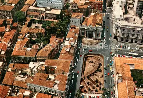AK / Ansichtskarte Catania Roemisches Amphitheater Fliegeraufnahme Catania