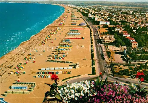 AK / Ansichtskarte Rimini Strand Fliegeraufnahme Rimini