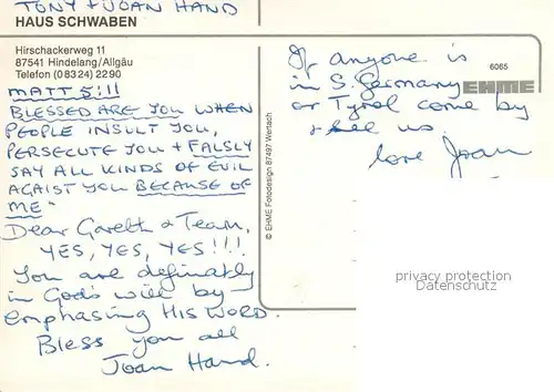 AK / Ansichtskarte Hindelang Haus Schwaben Hindelang