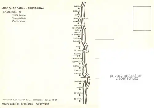 AK / Ansichtskarte Cambrils Fliegeraufnahme Cambrils