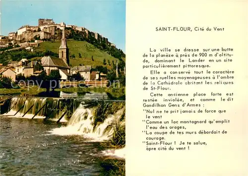 AK / Ansichtskarte Saint Flour_Cantal Cite du Vent Saint Flour Cantal