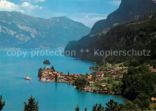 AK / Ansichtskarte Iseltwald Brienzersee Fliegeraufnahme Iseltwald