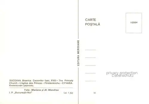 AK / Ansichtskarte Suceava F?rstenkirche Biserica Coconilor Suceava