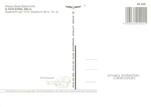 AK / Ansichtskarte Enns Fliegeraufnahme Enns