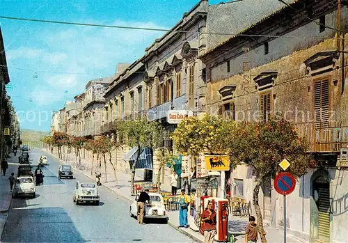 AK / Ansichtskarte Ragusa_Sizilien Via Roma Tankstelle Ragusa Sizilien