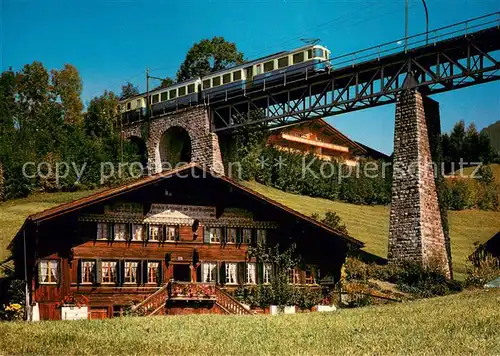 AK / Ansichtskarte Gstaad Chemin de Fer M.O.B. Gstaad