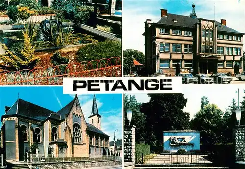AK / Ansichtskarte Petange Parc Municipal Hotel de Ville Eglise St. Hubert Petange