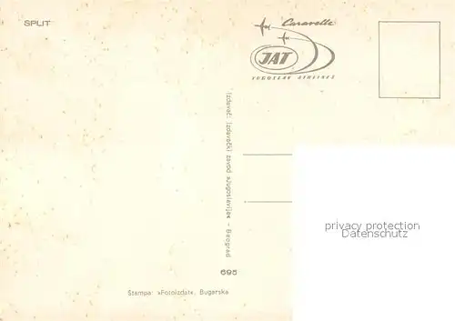 AK / Ansichtskarte Split_Spalato Hafen Boote Split_Spalato