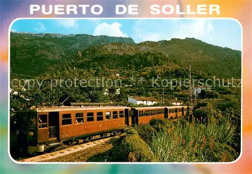 AK / Ansichtskarte Puerto_de_Soller Eisenbahn Puerto_de_Soller