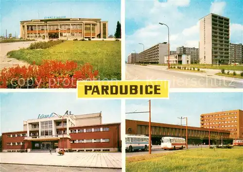AK / Ansichtskarte Pardubice_Pardubitz Zimni Stadion Sidliste Polabiny Lazne Nadrazi  Pardubice Pardubitz