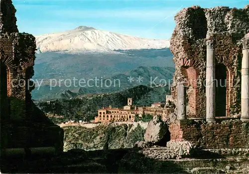 AK / Ansichtskarte Taormina_Sizilien Teatro Greco S. Domenico  Taormina Sizilien