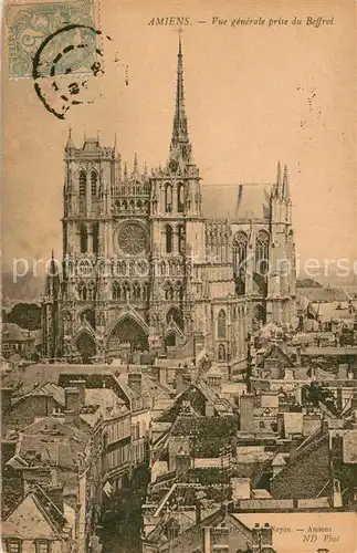 AK / Ansichtskarte Amiens Vue prise du Beffroi Amiens