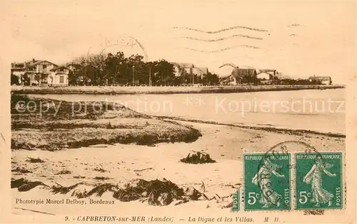 AK / Ansichtskarte Capbreton Digue et Villas 