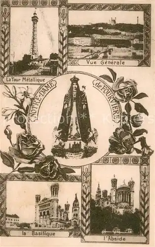 AK / Ansichtskarte Fourviere Tour Metallique Basilique Abside Fourviere