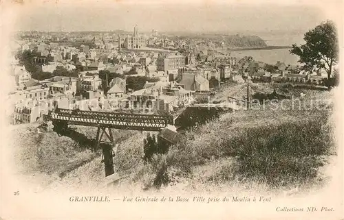 AK / Ansichtskarte Granville_Manche Vue generale de la basse ville prise du moulin a vent Granville_Manche