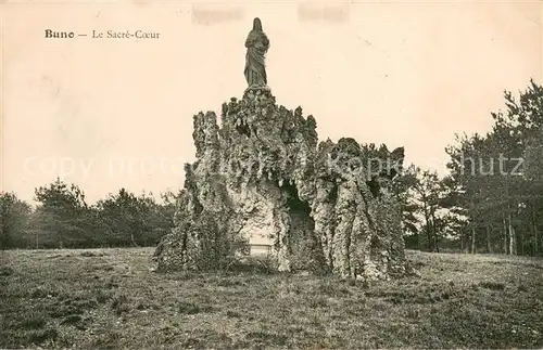 AK / Ansichtskarte Buno Bonnevaux Le Sacre Coeur Statue Buno Bonnevaux