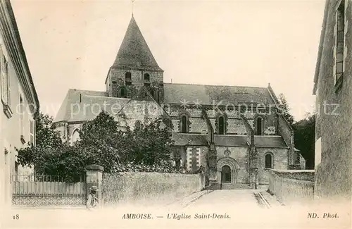 AK / Ansichtskarte Amboise Eglise Saint Denis Amboise