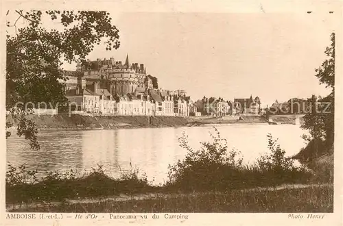 AK / Ansichtskarte Amboise Ile d Or Panorama vu du camping Amboise