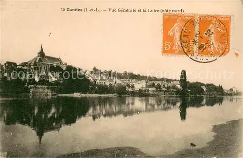 AK / Ansichtskarte Candes Saint Martin Vue generale de la Loire Candes Saint Martin