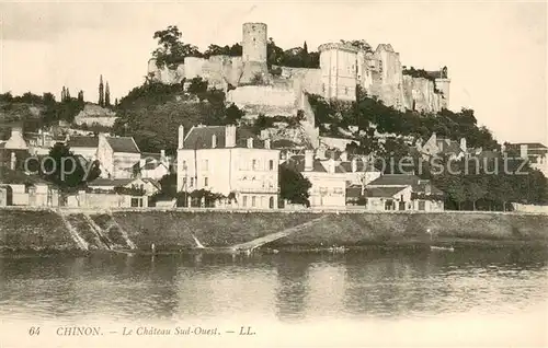 AK / Ansichtskarte Chinon_Indre_et_Loire Chateau Chinon_Indre_et_Loire