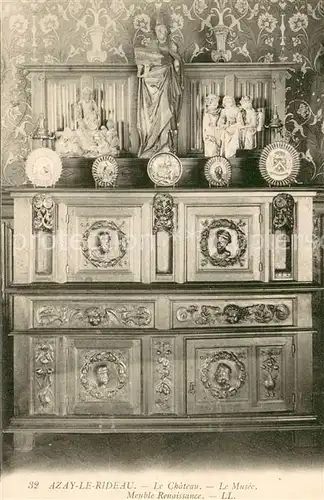 AK / Ansichtskarte Azay le Rideau Chateau meuble renaissance Azay le Rideau