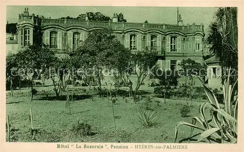 AK / Ansichtskarte Hyeres_les_Palmiers Hotel La Roseraie Pension Jardin Hyeres_les_Palmiers