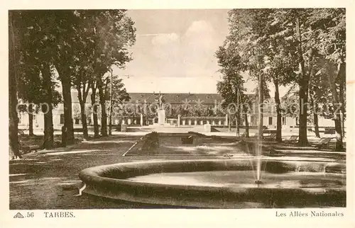 AK / Ansichtskarte Tarbes Les Allees Nationales Tarbes