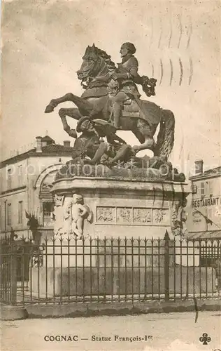 AK / Ansichtskarte Cognac_Charente Statue Francois Ier Monument 