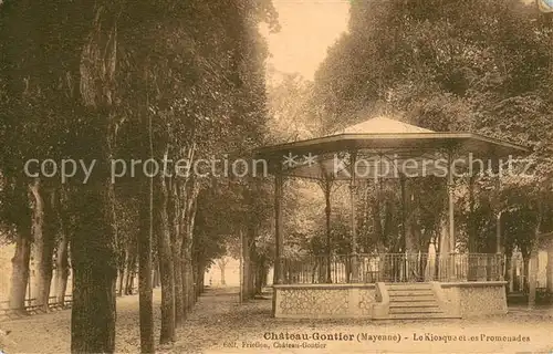 AK / Ansichtskarte Chateau Gontier Kiosque et les Promenades Chateau Gontier
