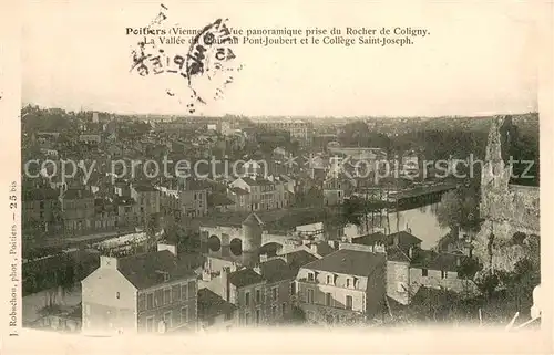 AK / Ansichtskarte Poitiers_Vienne Vue panoramique prise du Rocher de Coligny Poitiers Vienne
