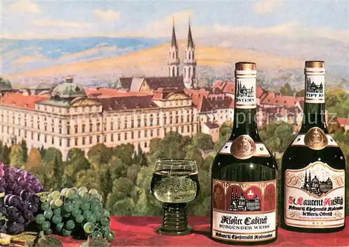 AK / Ansichtskarte Klosterneuburg Weine aus dem Augustiner Chorherrenstift Klosterneuburg