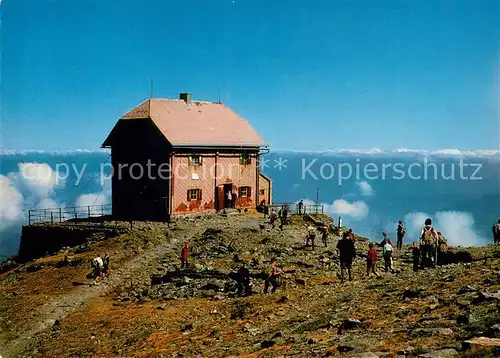 AK / Ansichtskarte Obdach Schutzhaus am Zirbitzkogel Fernsicht Obdach