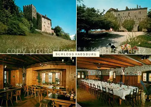 AK / Ansichtskarte Brugg_AG Schloss Habsburg Ausflugsziel Restaurant Brugg_AG