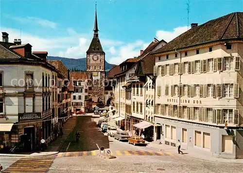 AK / Ansichtskarte Aarau_AG Vordere Vorstadt mit Stadtturm Aarau_AG