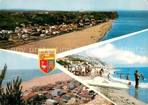 AK / Ansichtskarte Leucate Vue panoramique Plage Vue aerienne Leucate