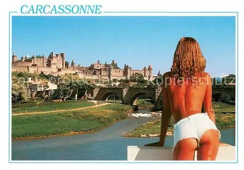 AK / Ansichtskarte Carcassonne Vue sur la citee Badenixe Carcassonne