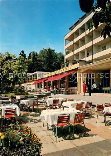 AK / Ansichtskarte Vierwaldstaettersee_SZ Hotel Hertenstein Terrasse Vierwaldstaettersee_SZ