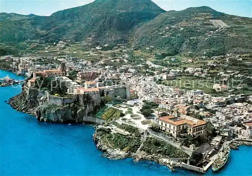 AK / Ansichtskarte Eolie Schloss Villa Mazzini Rathaus Fliegeraufnahme Eolie