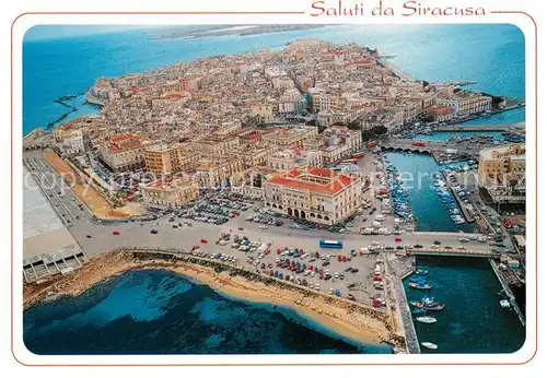AK / Ansichtskarte Siracusa Panorama dellIsola dOrtigia Fliegeraufnahme Siracusa