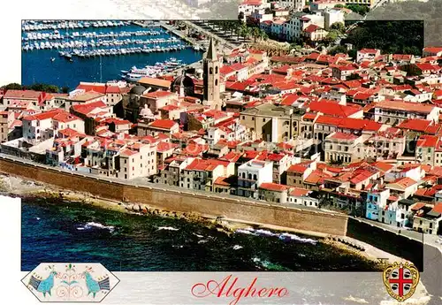 AK / Ansichtskarte Alghero Conoscere La Sardegna Fliegeraufnahme Alghero