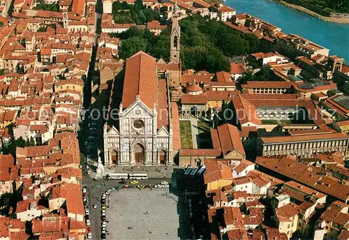 AK / Ansichtskarte Firenze_Florenz Santa Croce Fliegeraufnahme 